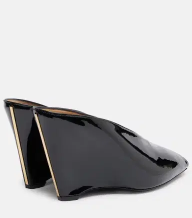 Ferragamo Alicia 95 patent leather wedge mules | Thumbnail 2 Ferragamo Alicia 95 patent leather wedge mules | Thumbnail 2