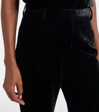 Nili Lotan Effy high-rise flared velvet pants | Thumbnail 5 Nili Lotan Effy high-rise flared velvet pants | Thumbnail 5
