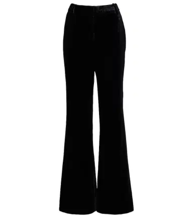Nili Lotan Effy high-rise flared velvet pants | Thumbnail 1 Nili Lotan Effy high-rise flared velvet pants | Thumbnail 1
