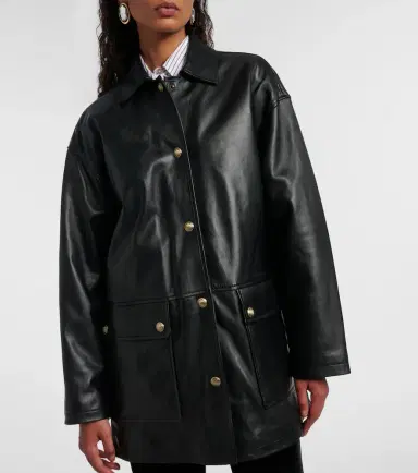 Nili Lotan Cordel leather coat | Thumbnail 3 Nili Lotan Cordel leather coat | Thumbnail 3