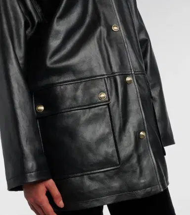 Nili Lotan Cordel leather coat | Thumbnail 4 Nili Lotan Cordel leather coat | Thumbnail 4