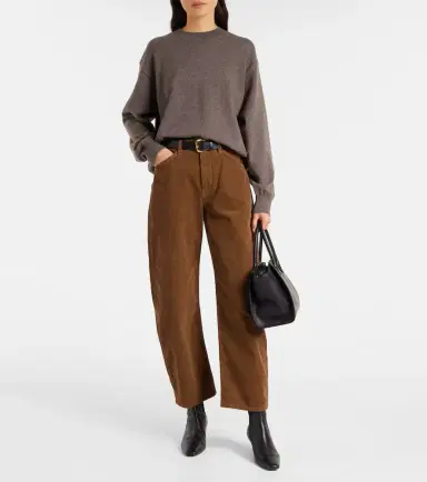 Nili Lotan Tribeca cotton-blend corduroy barrel-leg pants | Thumbnail 2 Nili Lotan Tribeca cotton-blend corduroy barrel-leg pants | Thumbnail 2