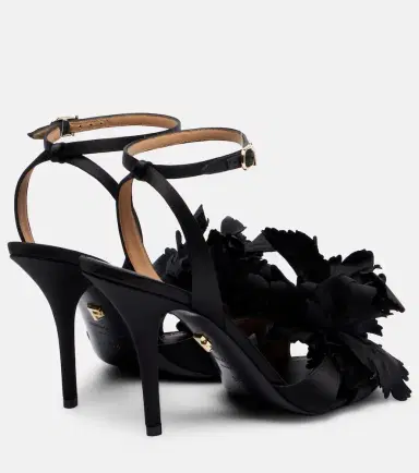 Ferragamo Ghilly 95 floral-appliqué satin sandals | Thumbnail 4 Ferragamo Ghilly 95 floral-appliqué satin sandals | Thumbnail 4