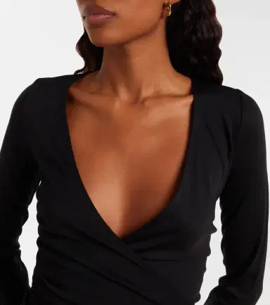 Max Mara Nigella draped wool bodysuit | Thumbnail 3 Max Mara Nigella draped wool bodysuit | Thumbnail 3