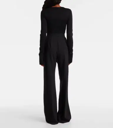 Max Mara Nigella draped wool bodysuit | Thumbnail 6 Max Mara Nigella draped wool bodysuit | Thumbnail 6