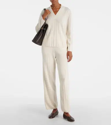 Max Mara Jardin ribbed-knit cashmere sweatpants | Thumbnail 3 Max Mara Jardin ribbed-knit cashmere sweatpants | Thumbnail 3