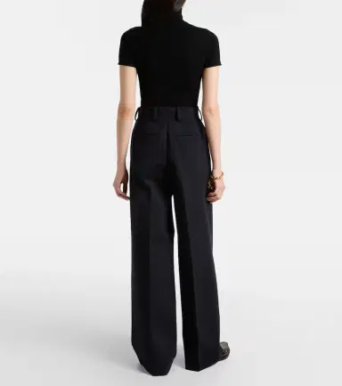 Max Mara Molo pleated wool and cotton-blend pants | Thumbnail 2 Max Mara Molo pleated wool and cotton-blend pants | Thumbnail 2
