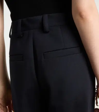 Max Mara Molo pleated wool and cotton-blend pants | Thumbnail 3 Max Mara Molo pleated wool and cotton-blend pants | Thumbnail 3