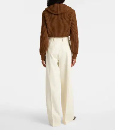 Max Mara Molo pleated wool and cotton-blend pants | Thumbnail 2 Max Mara Molo pleated wool and cotton-blend pants | Thumbnail 2