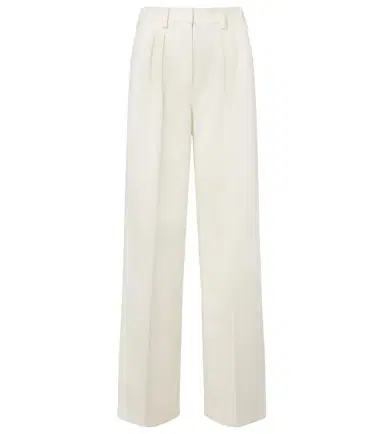 Max Mara Molo pleated wool and cotton-blend pants | Thumbnail 1 Max Mara Molo pleated wool and cotton-blend pants | Thumbnail 1