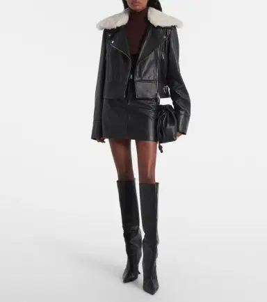 Sportmax Patto leather miniskirt | Thumbnail 4 Sportmax Patto leather miniskirt | Thumbnail 4