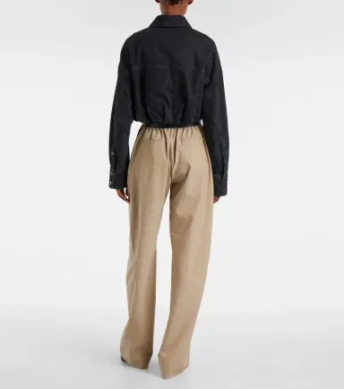 Sportmax Sondrio cropped denim shirt | Thumbnail 2 Sportmax Sondrio cropped denim shirt | Thumbnail 2