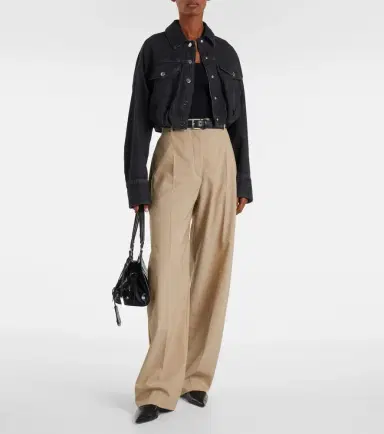 Sportmax Sondrio cropped denim shirt | Thumbnail 3 Sportmax Sondrio cropped denim shirt | Thumbnail 3