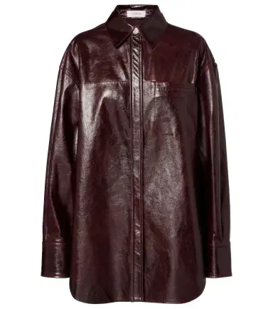 Sportmax Borel leather overshirt | Thumbnail 1 Sportmax Borel leather overshirt | Thumbnail 1