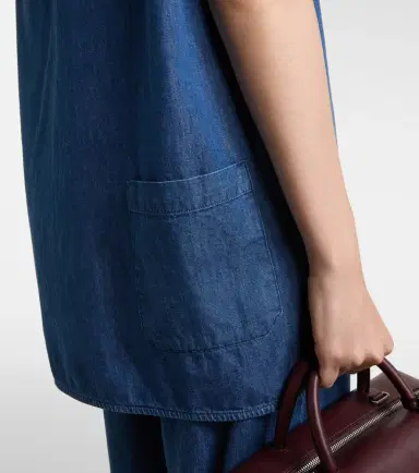'S Max Mara Moresca denim top | Thumbnail 4 'S Max Mara Moresca denim top | Thumbnail 4