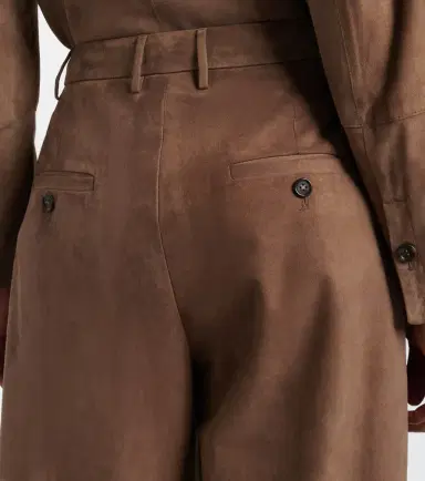 'S Max Mara Brando high-rise suede wide-leg pants | Thumbnail 4 'S Max Mara Brando high-rise suede wide-leg pants | Thumbnail 4
