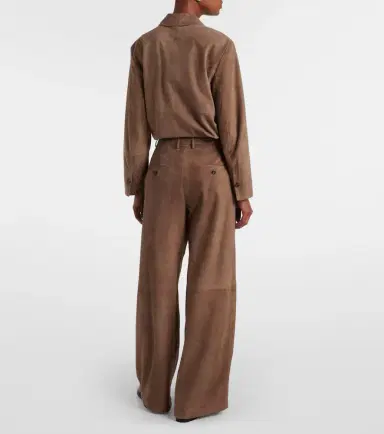 'S Max Mara Brando high-rise suede wide-leg pants | Thumbnail 5 'S Max Mara Brando high-rise suede wide-leg pants | Thumbnail 5