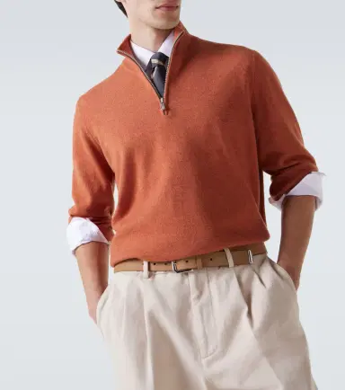 Brunello Cucinelli Cashmere half-zip sweater | Thumbnail 5 Brunello Cucinelli Cashmere half-zip sweater | Thumbnail 5