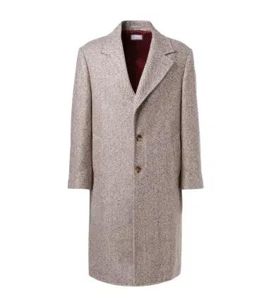 Brunello Cucinelli Herringbone wool and alpaca-blend overcoat | Thumbnail 1 Brunello Cucinelli Herringbone wool and alpaca-blend overcoat | Thumbnail 1