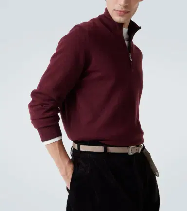 Brunello Cucinelli Cashmere half-zip sweater | Thumbnail 2 Brunello Cucinelli Cashmere half-zip sweater | Thumbnail 2
