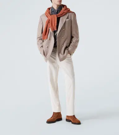 Brunello Cucinelli Striped cashmere and silk blazer | Thumbnail 8 Brunello Cucinelli Striped cashmere and silk blazer | Thumbnail 8