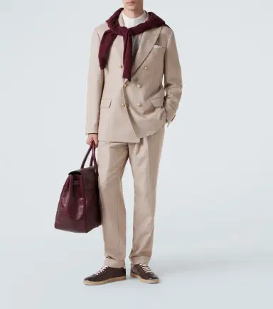 Brunello Cucinelli Houndstooth cashmere and silk suit jacket | Thumbnail 4 Brunello Cucinelli Houndstooth cashmere and silk suit jacket | Thumbnail 4