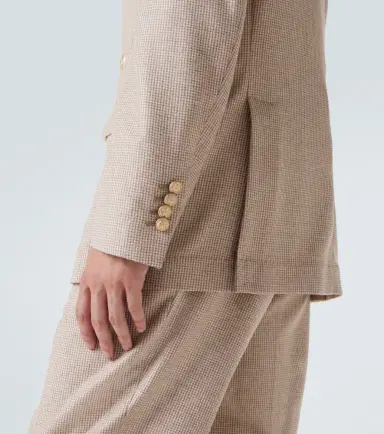 Brunello Cucinelli Houndstooth cashmere and silk suit jacket | Thumbnail 6 Brunello Cucinelli Houndstooth cashmere and silk suit jacket | Thumbnail 6