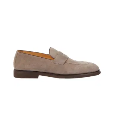 Brunello Cucinelli Suede penny loafers | Thumbnail 1 Brunello Cucinelli Suede penny loafers | Thumbnail 1