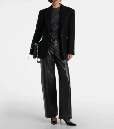 Isabel Marant Asna chalk stripe wool and cotton top | Thumbnail 2 Isabel Marant Asna chalk stripe wool and cotton top | Thumbnail 2