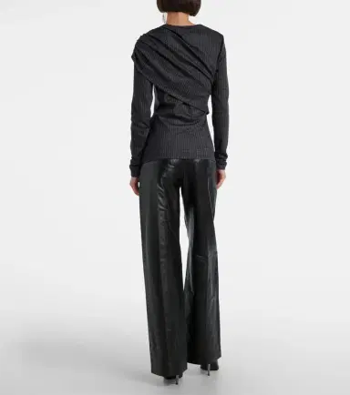 Isabel Marant Asna chalk stripe wool and cotton top | Thumbnail 5 Isabel Marant Asna chalk stripe wool and cotton top | Thumbnail 5