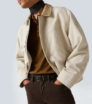 Tom Ford Suede-trimmed cotton canvas jacket | Thumbnail 2 Tom Ford Suede-trimmed cotton canvas jacket | Thumbnail 2