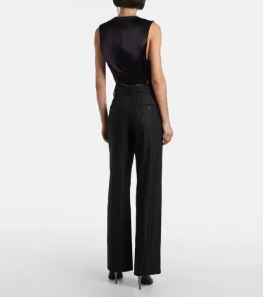 Isabel Marant Noanda pinstriped wool-blend straight pants | Thumbnail 3 Isabel Marant Noanda pinstriped wool-blend straight pants | Thumbnail 3