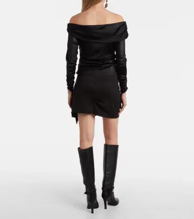 Isabel Marant Rosaria draped virgin wool miniskirt | Thumbnail 4 Isabel Marant Rosaria draped virgin wool miniskirt | Thumbnail 4