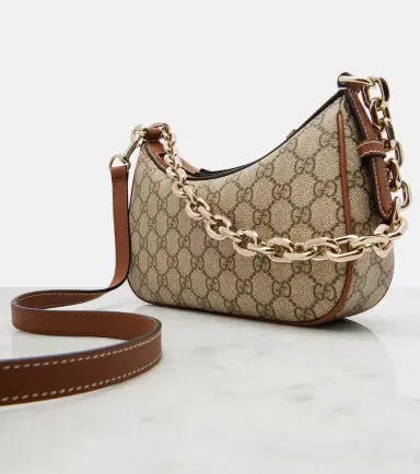 Gucci GG Emblem Small canvas shoulder bag | Thumbnail 2 Gucci GG Emblem Small canvas shoulder bag | Thumbnail 2