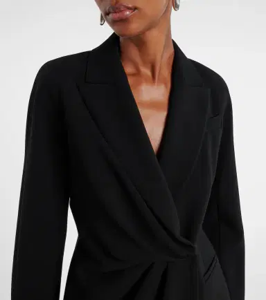 Max Mara Draped cady wrap jacket | Thumbnail 2 Max Mara Draped cady wrap jacket | Thumbnail 2