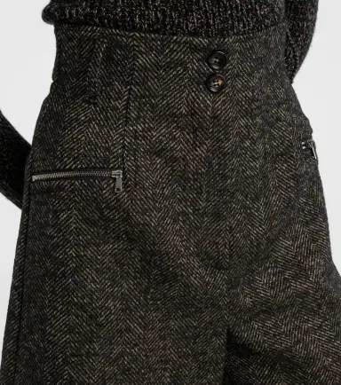 Max Mara Herringbone wool-blend shorts | Thumbnail 2 Max Mara Herringbone wool-blend shorts | Thumbnail 2