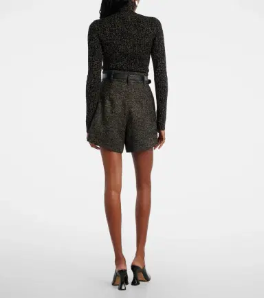 Max Mara Herringbone wool-blend shorts | Thumbnail 3 Max Mara Herringbone wool-blend shorts | Thumbnail 3