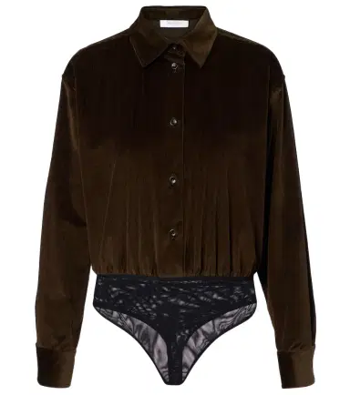 Max Mara Fertile cotton corduroy bodysuit | Thumbnail 1 Max Mara Fertile cotton corduroy bodysuit | Thumbnail 1