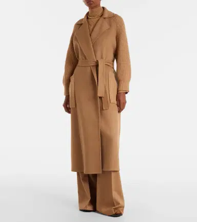 Max Mara Berard camel hair, wool, and cashmere wrap coat | Thumbnail 3 Max Mara Berard camel hair, wool, and cashmere wrap coat | Thumbnail 3