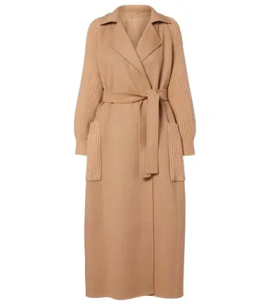 Max Mara Berard camel hair, wool, and cashmere wrap coat | Thumbnail 1 Max Mara Berard camel hair, wool, and cashmere wrap coat | Thumbnail 1