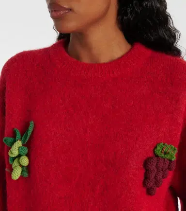 Alemais Alémais Fruitto alpaca, mohair, and wool-blend sweater | Thumbnail 5 Alemais Alémais Fruitto alpaca, mohair, and wool-blend sweater | Thumbnail 5