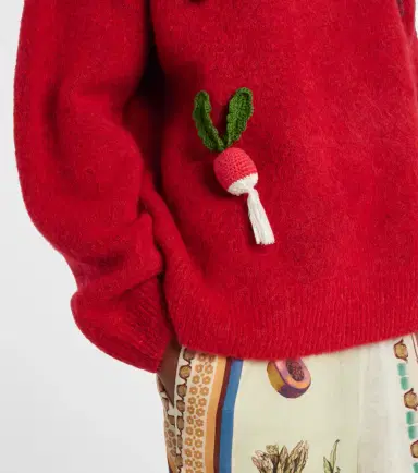 Alemais Alémais Fruitto alpaca, mohair, and wool-blend sweater | Thumbnail 6 Alemais Alémais Fruitto alpaca, mohair, and wool-blend sweater | Thumbnail 6