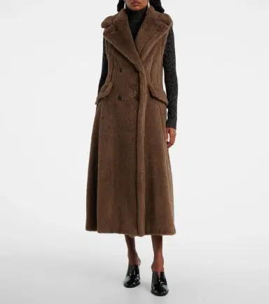 Max Mara Alpaca, wool, and silk Teddy coat | Thumbnail 4 Max Mara Alpaca, wool, and silk Teddy coat | Thumbnail 4