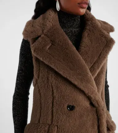 Max Mara Alpaca, wool, and silk Teddy coat | Thumbnail 6 Max Mara Alpaca, wool, and silk Teddy coat | Thumbnail 6