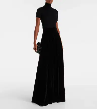 Max Mara Cotton velvet maxi skirt | Thumbnail 2 Max Mara Cotton velvet maxi skirt | Thumbnail 2