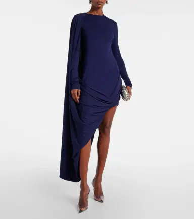 Sportmax Ariete 1234 draped jersey maxi dress | Thumbnail 4 Sportmax Ariete 1234 draped jersey maxi dress | Thumbnail 4