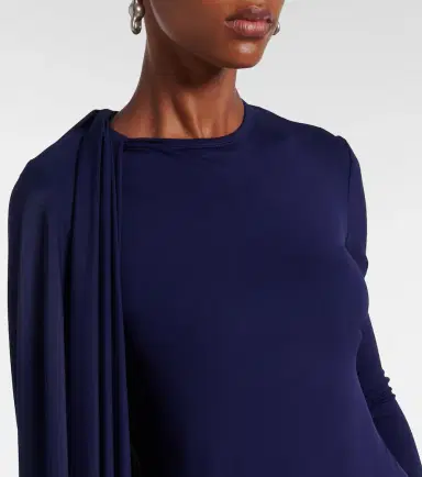 Sportmax Ariete 1234 draped jersey maxi dress | Thumbnail 5 Sportmax Ariete 1234 draped jersey maxi dress | Thumbnail 5