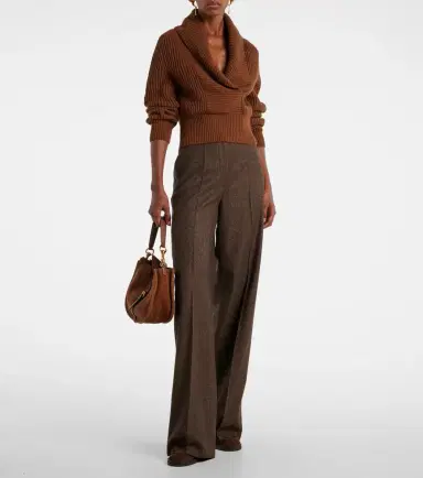 Max Mara Virgin wool straight pants | Thumbnail 4 Max Mara Virgin wool straight pants | Thumbnail 4