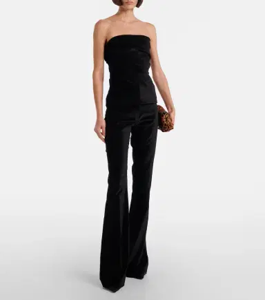 Tove Roux cotton-blend velvet flared pants | Thumbnail 2 Tove Roux cotton-blend velvet flared pants | Thumbnail 2