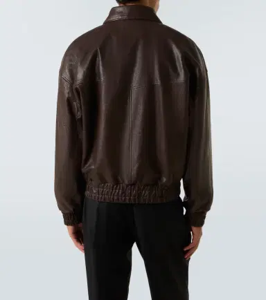 Saint Laurent Leather bomber jacket | Thumbnail 2 Saint Laurent Leather bomber jacket | Thumbnail 2